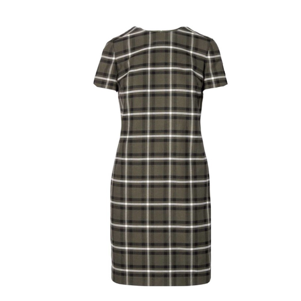 Banana Republic | Womens Size S Olive Green Plaid Shift Dress Short Sleeves